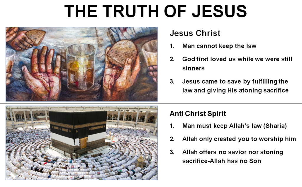 JESUS GOSPEL MUSLIMS HEAVEN TRUTH IS THAT ONLY THE SACRIFICE OF JESUS 