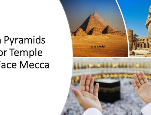 Giza Pyramids Face Mecca